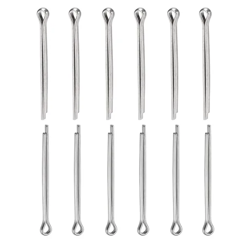 Miniatura 22 de DTGN Pasadores de clip de chaveta de 0.039 in x 0.394 in (DXL), paquete de 30 - Bueno para maquinaria - Sujetadores de horquilla de acero inoxidable