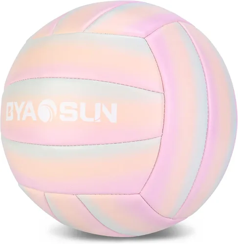 Miniatura 2 de Soft Official Volleyball for Indoor Outdoor Beach, Size 5 Training Volleyball for Beginner Teenager Adult Rosa/Azul/Pureple