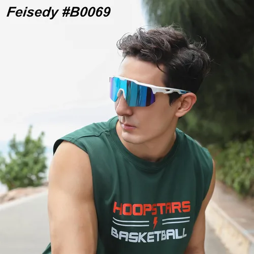 Miniatura 2 de FEISEDY Gafas de sol deportivas de ciclismo para hombres y mujeres, con protección UV400, para béisbol, pesca, golf, B0069