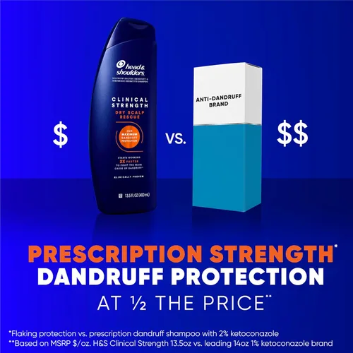 Miniatura 7 de Head & Shoulders - Champú y acondicionador Clinical Strength Dry Scalp Rescue, champú y acondicionador anticaspa y para el cuero cabelludo reseco