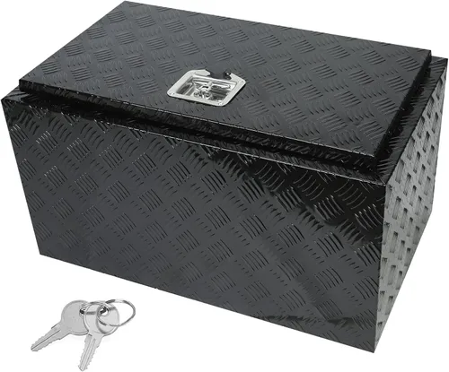 Miniatura 14 de Caja de herramientas de aluminio para camión de 30 pulgadas, caja de herramientas para camión, debajo de la cama, remolque, caja impermeable