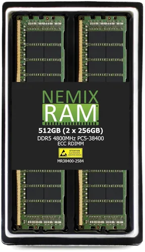 Miniatura 6 de NEMIX RAM Kit de memoria de servidor registrado DDR5 4800MHZ PC5-38400 1Rx4 1.1V CL40 288-PIN ECC RDIMM compatible con ASUS 2U4N Servidor