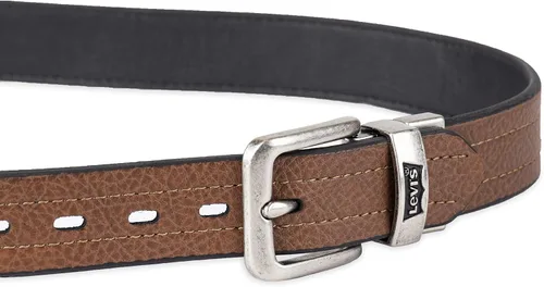 Miniatura 41 de Levi's Cinturón para niños grandes, cinturón reversible dos en uno informal apto para la escuela