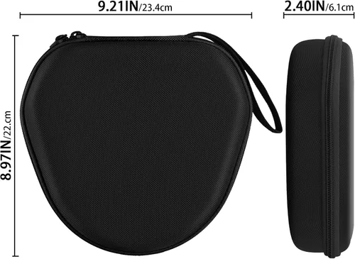 Miniatura 7 de co2CREA Funda rígida con modo de sueño, reemplazo para auriculares Apple AirPods Max inalámbricos de diadema (Funda negra)