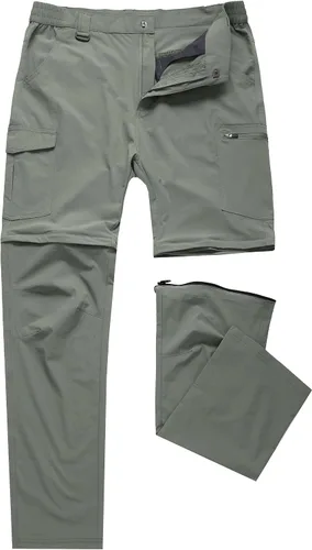 Miniatura 20 de Pantalones de senderismo para hombre, convertibles, con cremallera, ligeros, impermeables, de secado rápido, pesca al aire libre, viajes, safari