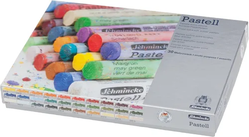 Miniatura 11 de Schmincke - Pastel, Set de 100 colores, 77 100 097, caja de madera con 100 lápices pastel, pasteles hechos a mano, brillante, terciopelo mate