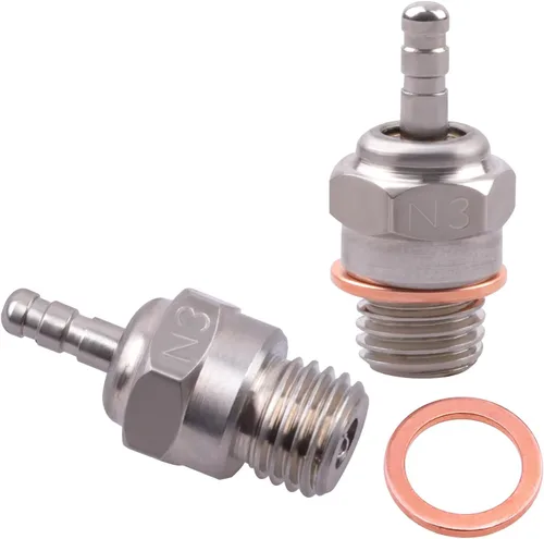 Miniatura 6 de 70117 Hot Glow Plug No.3 N3 Spark Nitro Engine Parts Reemplazan OS 8 para Traxxas HPI HSP Kyosho 1/8 1/10 RC Car Truck Buggy (paquete de 6)