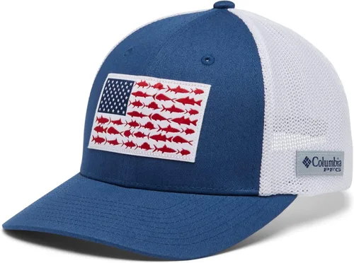 Miniatura 12 de Columbia Gorra unisex de malla con bandera de pez PFG para adultos, corona baja