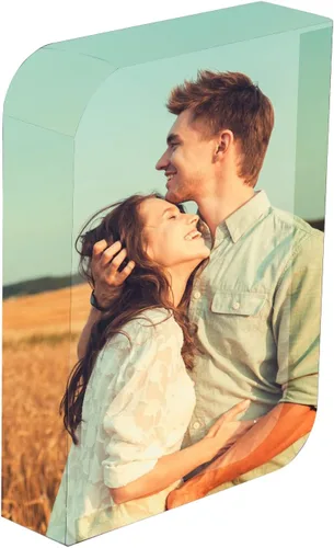 Miniatura 5 de ITODA Personalized Picture Crystal Frame Custom Print with Your Photo Personalized Customized 3D Glass DIY Picture Plaque Frames for Wedding