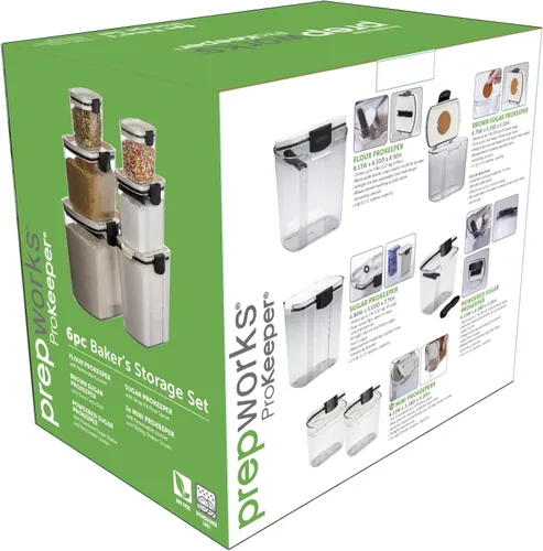 Miniatura 4 de Progressive ProKeeper Baker's - Juego de recipientes herméticos de almacenamiento de cocina para harina, azúcar y más, mantiene los ingredientes