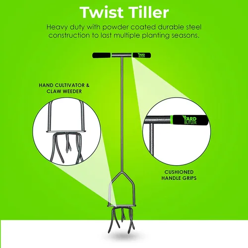 Miniatura 4 de Lewis Lifetime Tools TNT-4 Twist & Tiller, herramienta de jardín de 37"., 1, N/A