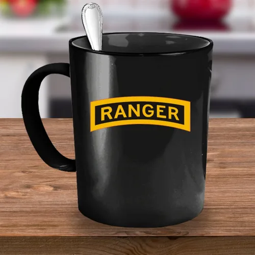 Miniatura 3 de Army Ranger Taza de café - Ranger Tab - Negro/Blanco/11oz/15oz