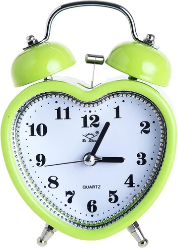 Miniatura 10 de SHISEDECO - Reloj despertador de 3 pulgadas, con doble campana, alarma fuerte, silencioso, analógico, de cuarzo, con luz nocturna, operado por Azul