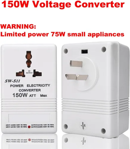 Miniatura 3 de Adaptador de viaje del convertidor de voltaje de 150 W, convertidor de corriente AC110V/120V a 220V/240V Step-Up & Down Transformador