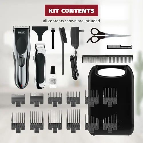 Miniatura 2 de Wahl - Cortadora de pelo inalámbrica Chrome Pro para hombres y combo de recortadora de pelo con batería para cortes de pelo completos y retoques