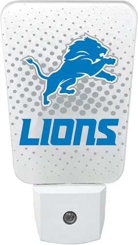 Miniatura 32 de Party Animal Luz nocturna LED del equipo de la NFL, con sensor automático y 3 ajustes de luz, diseño delgado de 5 pulgadas que se adapta a enchufes