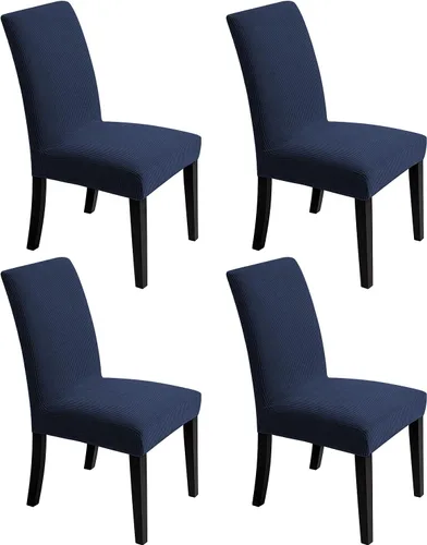 Miniatura 12 de Fundas para silla de comedor – Fundas elásticas para silla, protector decorativo impermeable, desmontables, lavables y elásticas, de licra