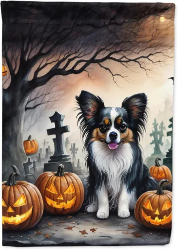 Miniatura 11 de Caroline's Treasures DAC2011GF - Bandera decorativa para jardín de Halloween con diseño de beagle para jardín, jardín, jardín, jardín, multicolor