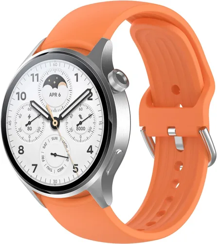 Miniatura 19 de Senter Correa de repuesto de liberación rápida de goma suave de 0.866 in para reloj inteligente Xiaomi S1 pro