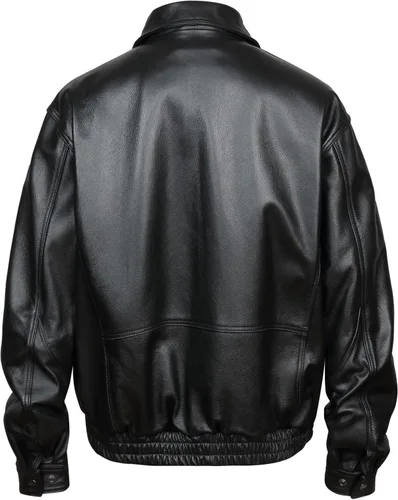 Miniatura 4 de REED Chaqueta de cuero genuino estilo americano para hombre