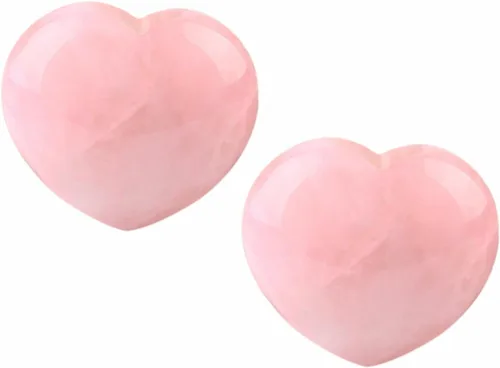 Miniatura 9 de Rockcloud Cristal curativo de cuarzo rosa de 0.5 pulgadas, piedra de preocupación tallada para chakras, reiki, equilibrio (paquete de 10)