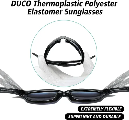 Miniatura 5 de DUCO K006 - Gafas de sol polarizadas deportivas para niños y niñas, gafas de sol de béisbol para niños, protección UV de 6 a 10 años