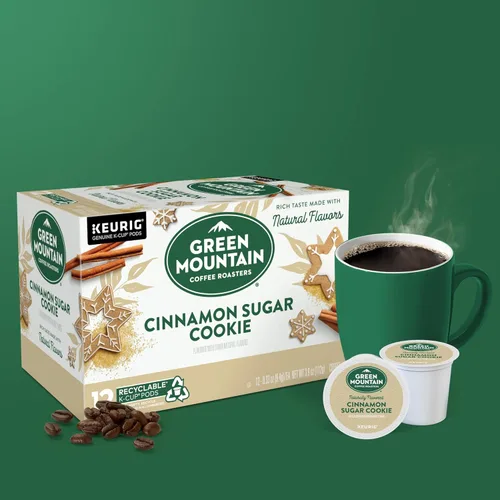 Miniatura 8 de Green Mountain Coffee Selecciones Estacionales de Café Galleta de Canela y Azúcar por Servicio Keurig K-Cup Pods, Café Tueste Claro, 12