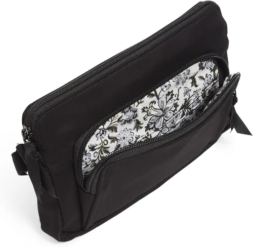 Miniatura 3 de Vera Bradley - Bolsa cruzada de algodón Little Hipster para mujer, con protección con interferencia de radiofrecuencia