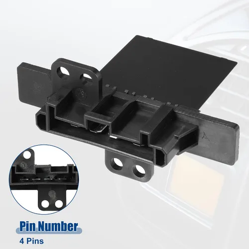 Miniatura 7 de ACROPIX Calentador de resistencia de motor de ventilador HVAC para Nissan Sentra 2000-2006 N.° 20291/271504Z000/271506Z500 – Paquete de 1 negro