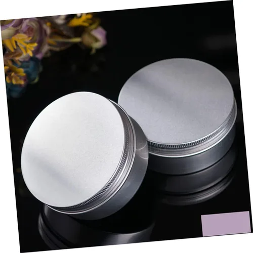 Miniatura 4 de EXCEART 2pcs caja de aluminio espécimen caja hilo viaje botellas 8.5 fl oz aluminio tarro tapa para productos de belleza