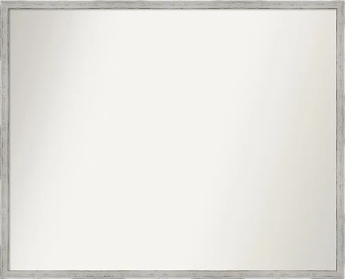 Miniatura 852 de Amanti Art Espejo de baño blanco para sobre el fregadero, 32 x 45 pulgadas, espejo de tocador rectangular blanco esbelto, marco de madera moderno