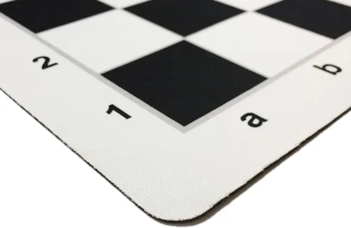 Miniatura 3 de WE Games Mousepad - Tablero de ajedrez de 20 pulgadas, color negro con diseño clásico, tapete de ajedrez de torneo premium, tablero de ajedrez