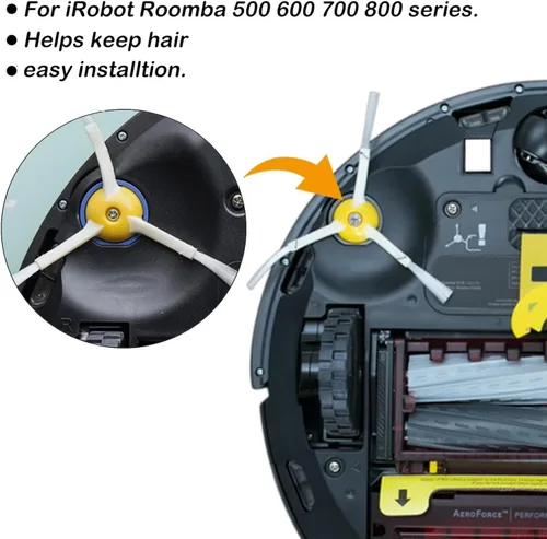 Miniatura 6 de Cepillo lateral de repuesto para iRobot Roomba 600 700 800 900 Series 692 675 694 671 677 980 960 985 880 860 805 877 890 895 805 761 770 770 77 80