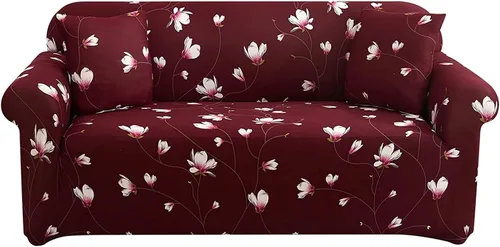 Miniatura 15 de HOOBUY Funda de sofá estampada, Funda elástica para sillón, Jugo de funda de sofá con patrones para sillón acojinado de 3 plazas, YLYZ