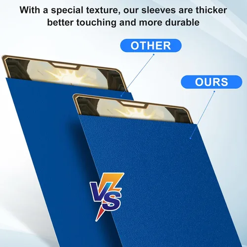 Miniatura 3 de Fundas para tarjetas de color azul nocturno aptas para MTG, 300 piezas de ajuste perfecto, fundas estándar para tarjetas de intercambio, tarjetas