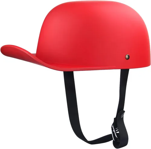 Miniatura 13 de Baseball Motorcycle Helmet - DOT Approved Open Face Helmet for Men Women Baseball Cap Helmet for Bike, Cruiser, Chopper, Moped, Scooter