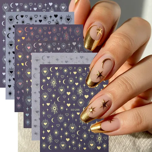 Miniatura 8 de 6 hojas de calcomanías de arte de uñas de animales autoadhesivas 3D, diseño de letras de gato, divertidas calcomanías de uñas para primavera
