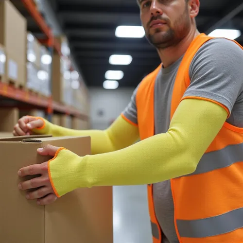 Miniatura 11 de G & F PRODUCTS 100% Kevlar fiber by DuPont Cut Resistant Knit Sleeve, Sold by 6-piece pack Corte Nivel 3 con ranura para pulgar de 18 pulgadas