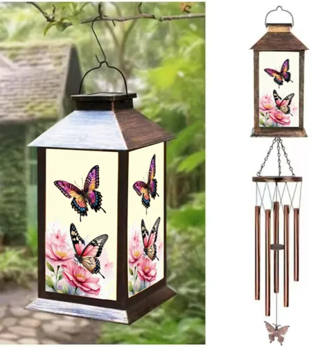 Miniatura 12 de JOBOSI Ramo de la madre, carillón de viento conmemorativo con tubo negro, regalos decorativos, adecuado para interiores y exteriores, perfecto