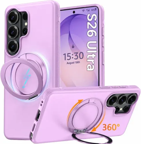 Miniatura 51 de Oterkin Funda para Google Pixel 10a con soporte magnético de giro de 360° [compatible con MagSafe] [antideslizante] [15 pies] a prueba de golpes