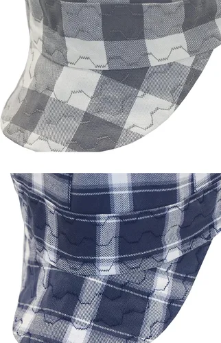 Miniatura 4 de BOCOMAL Gorro de Soldadura Resistente al Fuego CAT2 de Peso Medio con Estampado, Gorras de Soldador de 6 Paneles - Juego de 2