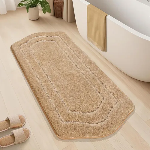 Miniatura 59 de COSY HOMEER Alfombras de Baño Extra Gruesas para Baño - Juegos de Alfombras Antideslizantes de Lino de Baño Suave Felpa 100% Poliéster Fuerte Sala