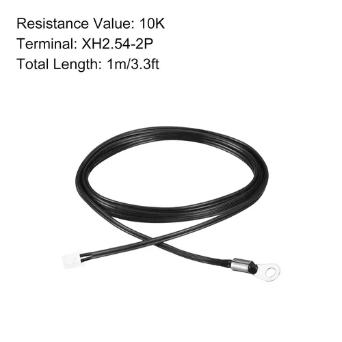 Miniatura 2 de Sonda de termistor NTC 10K 3.3ft impermeable de acero inoxidable sensor de temperatura, [para transmisor digital de temperatura]