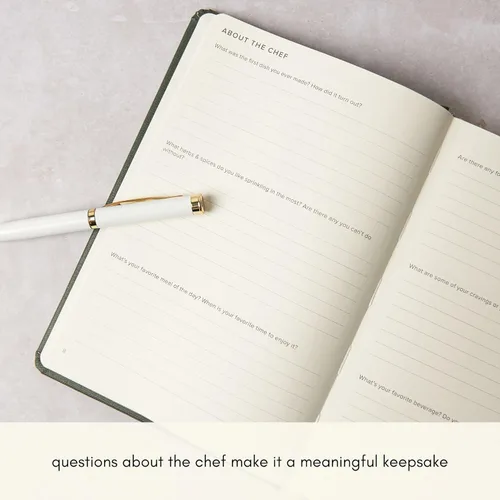 Miniatura 4 de Kunitsa Co. Cuaderno de Recetas - Regalo de Recuerdo, Libro en Blanco de Recetas de Tapa Dura para Escribir Tus Propias Recetas con Sugerencias