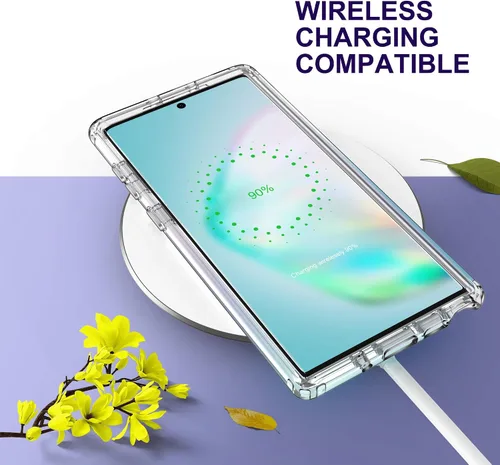 Miniatura 9 de ULAK Funda para Galaxy Note 10, resistente a los golpes, resistente, funda protectora transparente de TPU suave para Samsung Galaxy Note 10 de 6.3