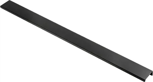 Miniatura 39 de Tiradores negros de 3.94 pulgadas para gabinete, 6 unidades, espacio entre agujeros de 2.52 pulgadas, tiradores de borde de aleación de aluminio