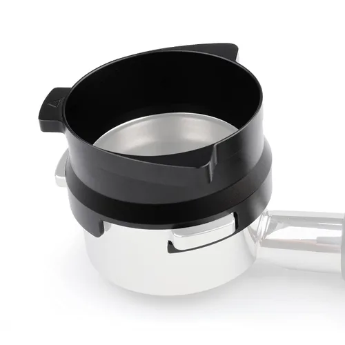 Embudo dosificador espresso de 2.126 in para portafiltros Breville Barista (aleación de aluminio-negro)