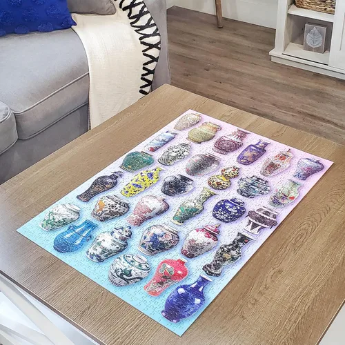 Miniatura 2 de Mchezo Rompecabezas de 1000 piezas, una pasión por la porcelana, serie Oodles, 19.7 x 27.6 pulgadas, con imágenes de objetos de porcelana antiguos