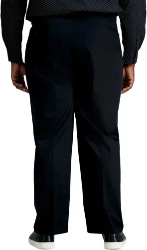 Miniatura 4 de Haggar Para hombre, sin planchado, color caqui, ajuste clásico, plisado frontal, tallas regulares y grandes y altas