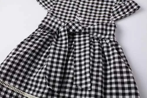 Miniatura 6 de HILEELANG Vestidos de manga corta para niñas pequeñas